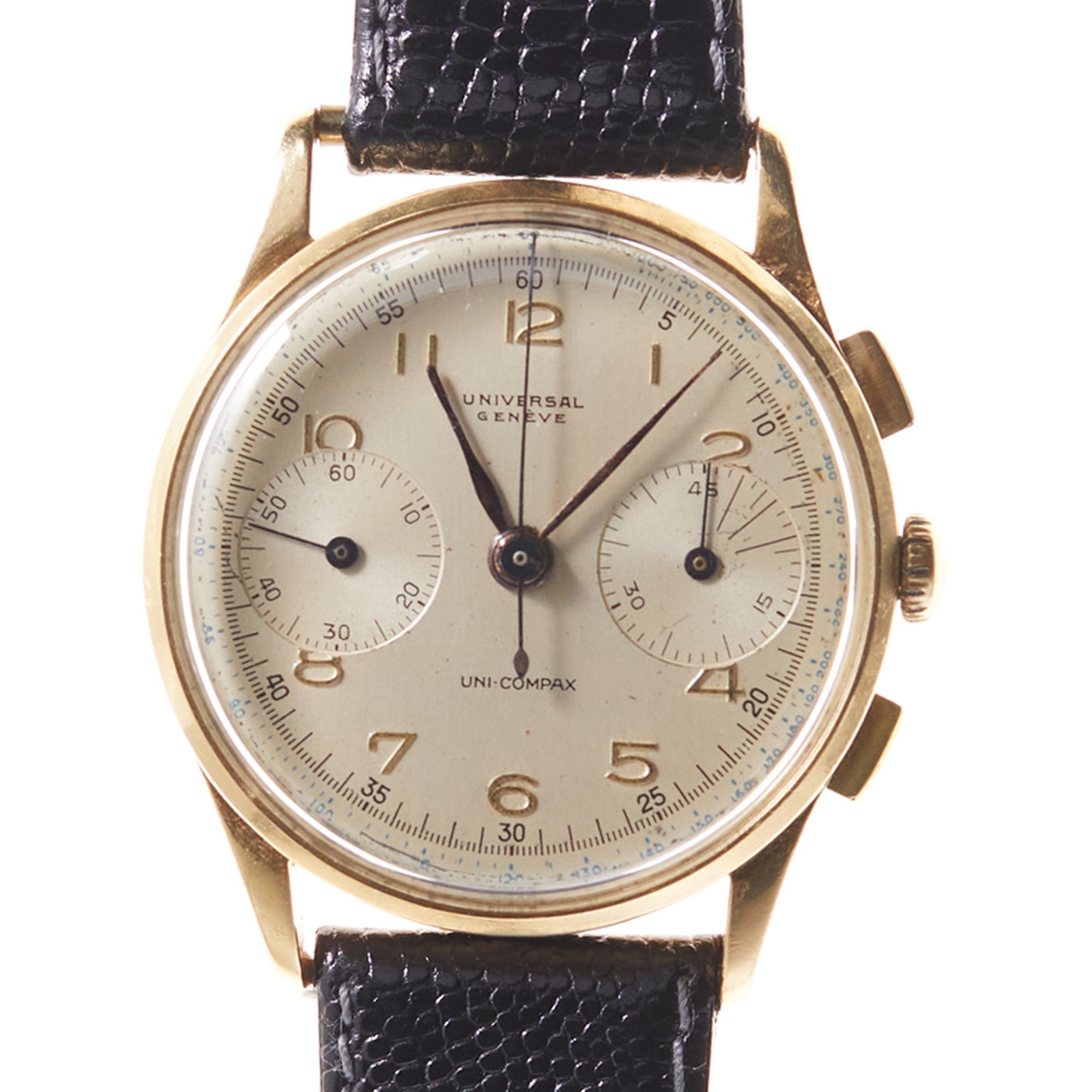 Universal Geneve 18k Yellow Gold Uni-Compax Chronograph Wristwatch