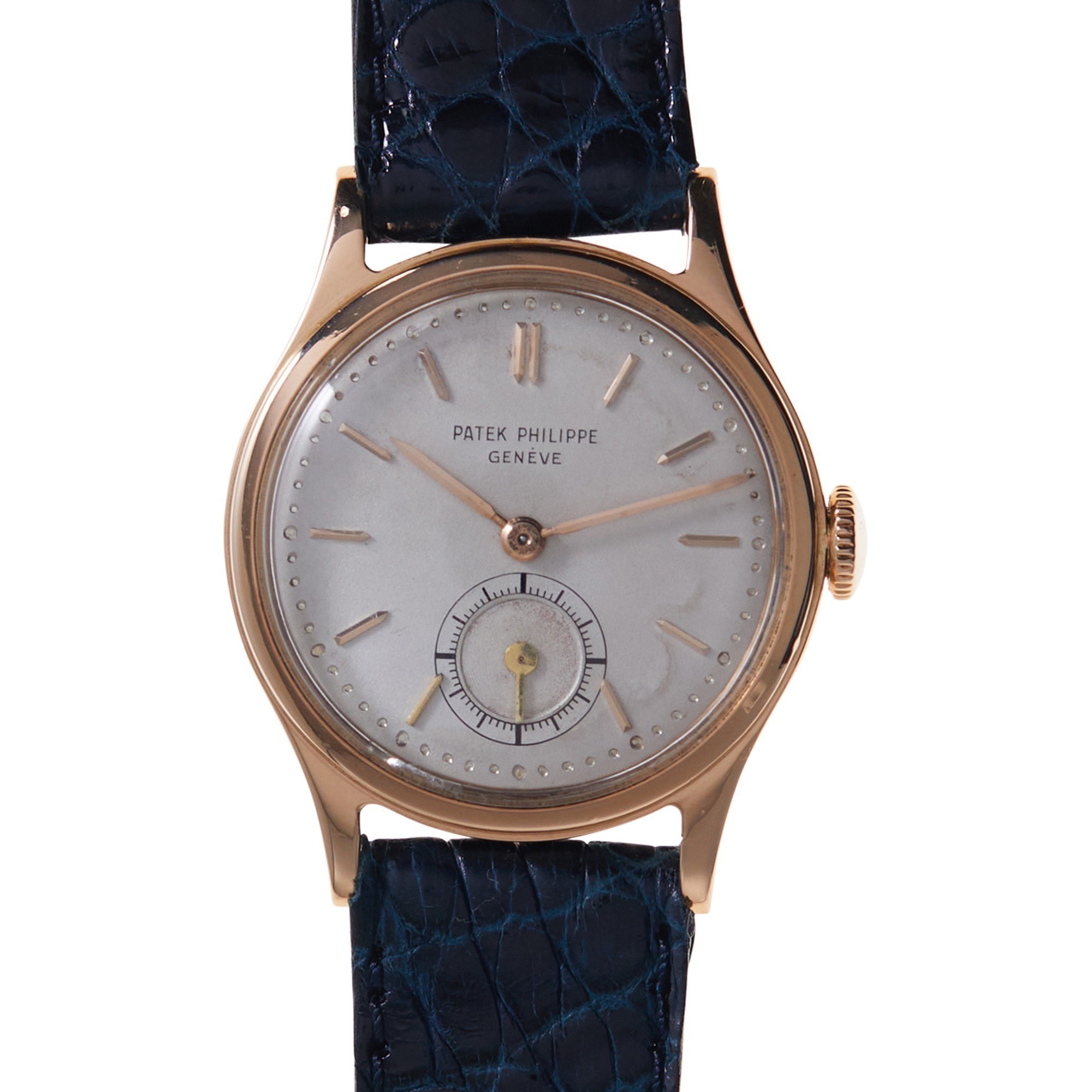 Patek Philippe 18k Rose Gold Ref. 2451 Waterproof Calatrava Men's Wristwatch