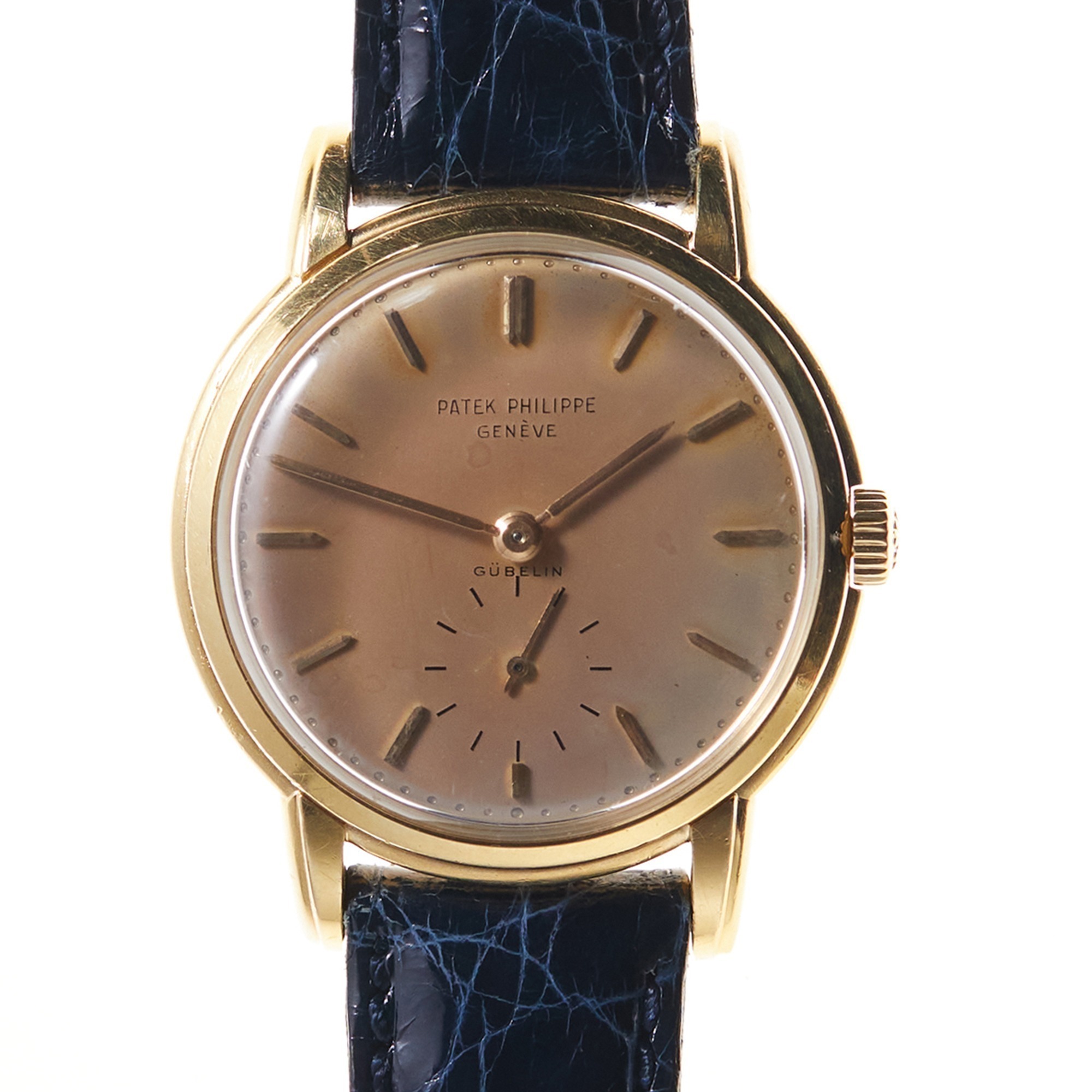 Patek Philippe for Gubelin 18K Yellow Gold Calatrava Ref. 2484 Tropical Dial Wristwatch