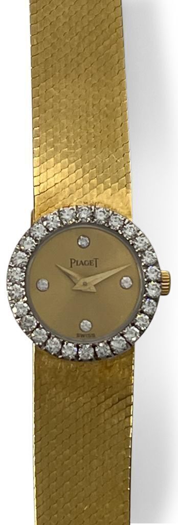 Piaget 18K Yellow Gold and Diamond Woman's Dress Wristwatch
