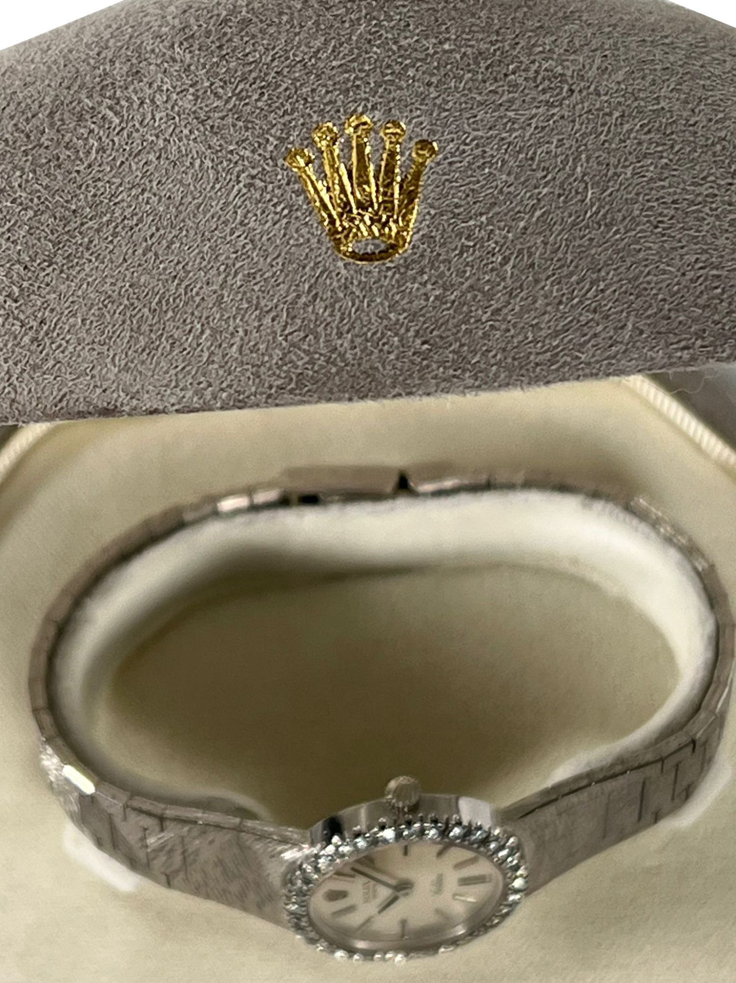 Rolex Cellini Ref. 639 18K White Gold Dress Watch with Diamond Bezel - 5