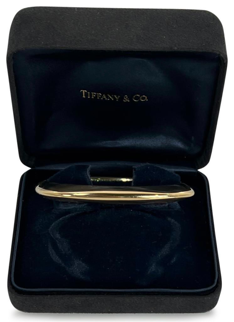 Tiffany & Co. 18K Yellow Gold Square Bangle Bracelet