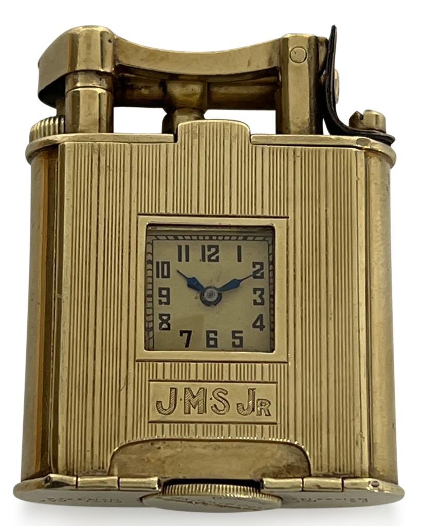 Rare Dunhill 14K Yellow Gold Watch Lighter