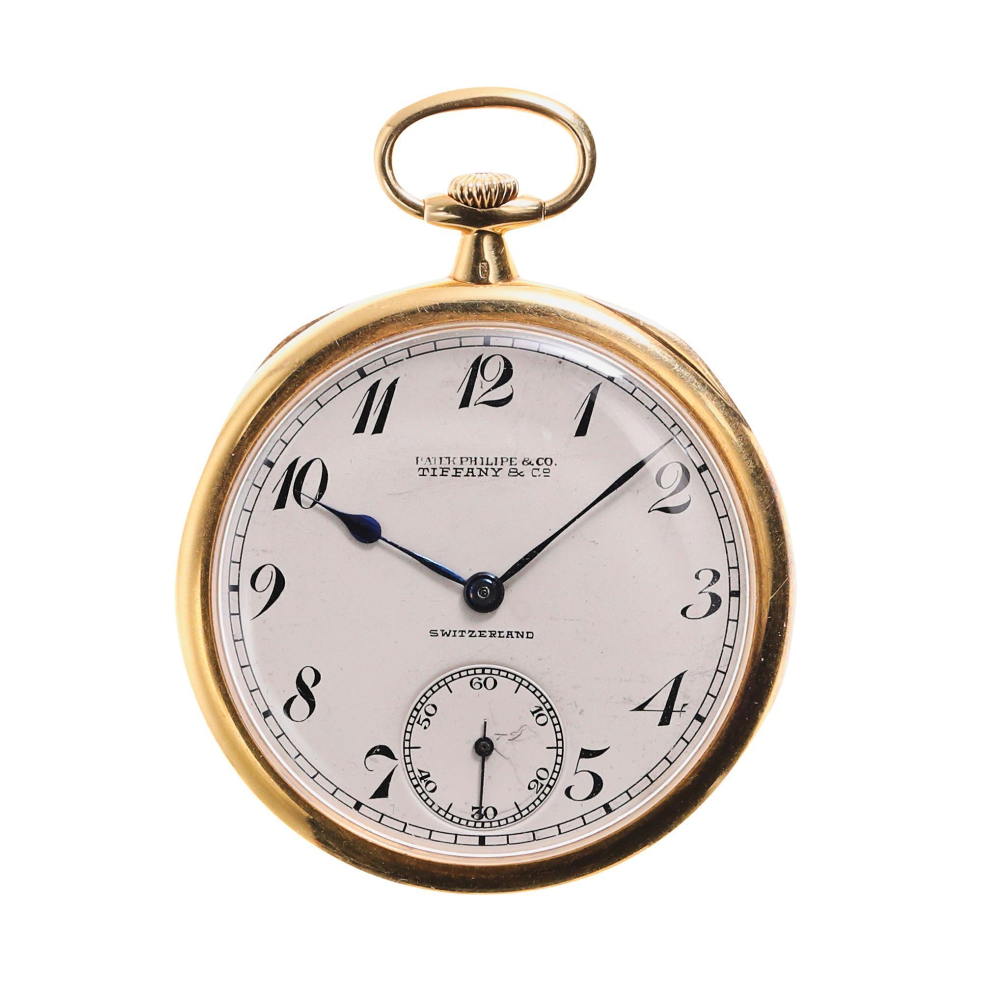 Patek Philippe for Tiffany & Co. Extra Grade 18K Yellow Gold Pocket Watch