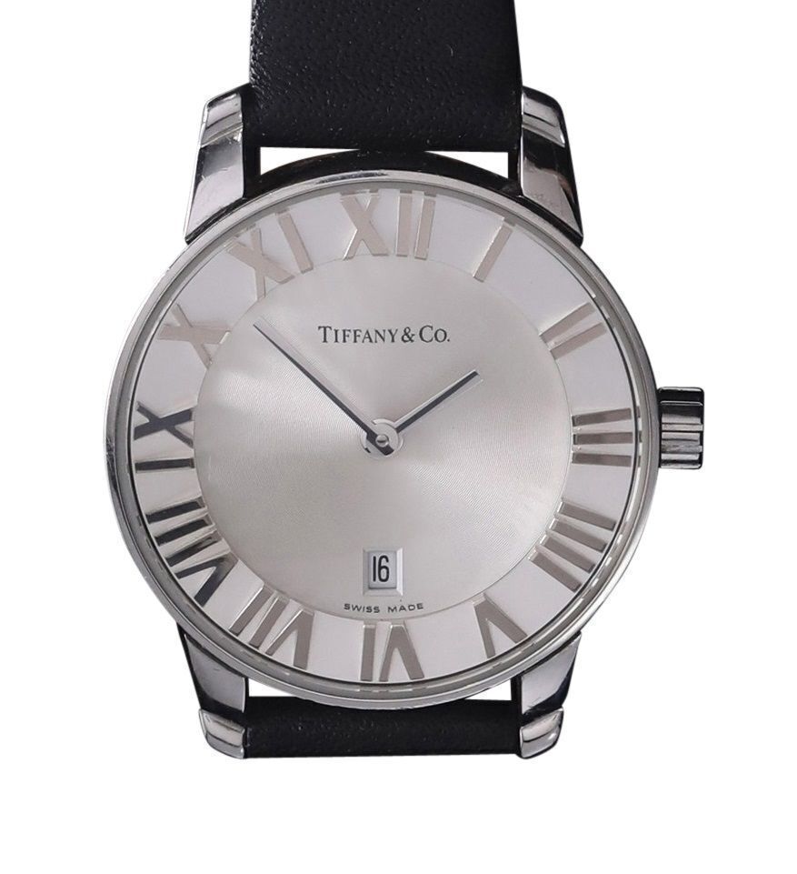 Tiffany & Co Atlas Stainless Steel Quartz Wristwatch with Date