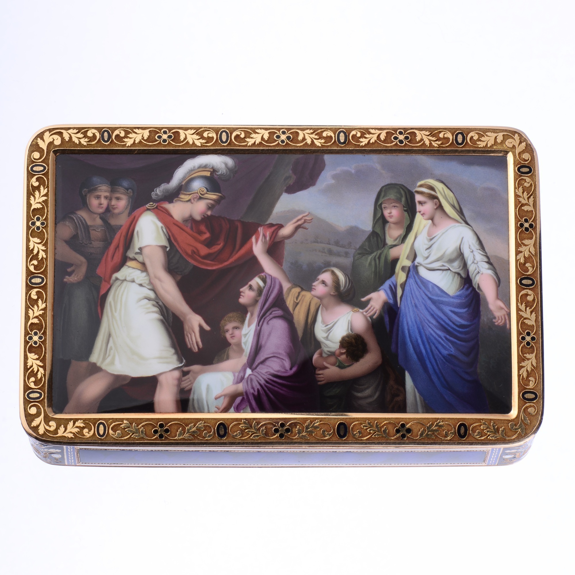 Exceptional And Fine Swiss 18K Gold Enamel Box Circa 1810