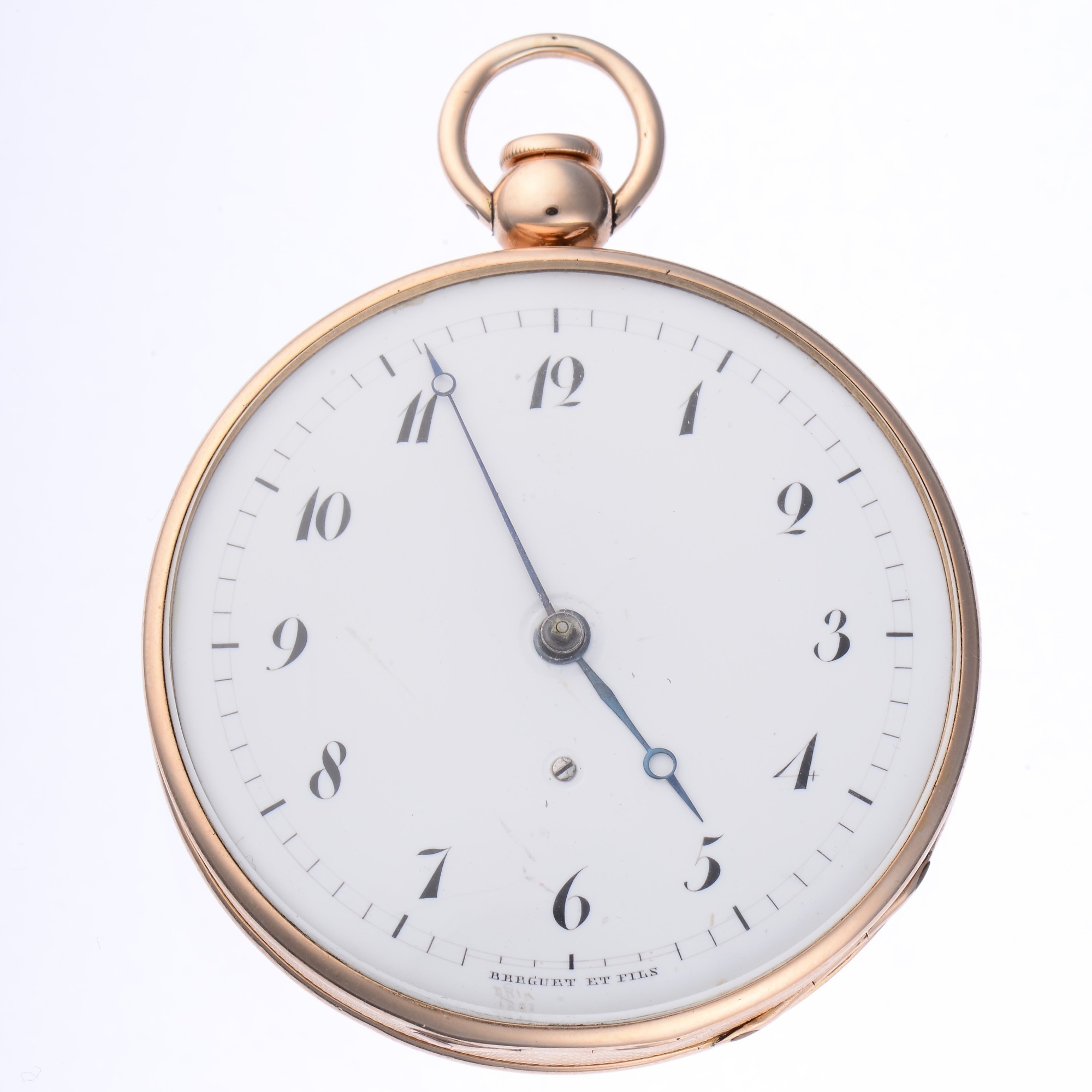 Breguet et Fils 18K Gold Quarter Hour Repeater Open Face Key Wind Pocket Watch