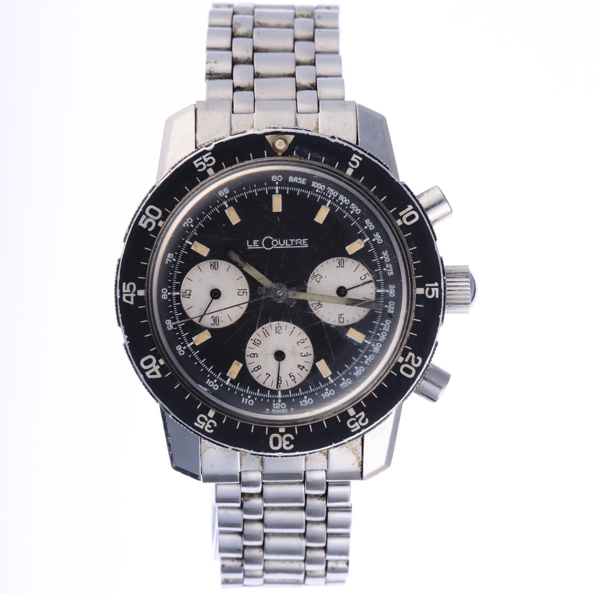 LeCoultre Shark Deep Sea Ref. E2643 Chronograph Steel Wristwatch