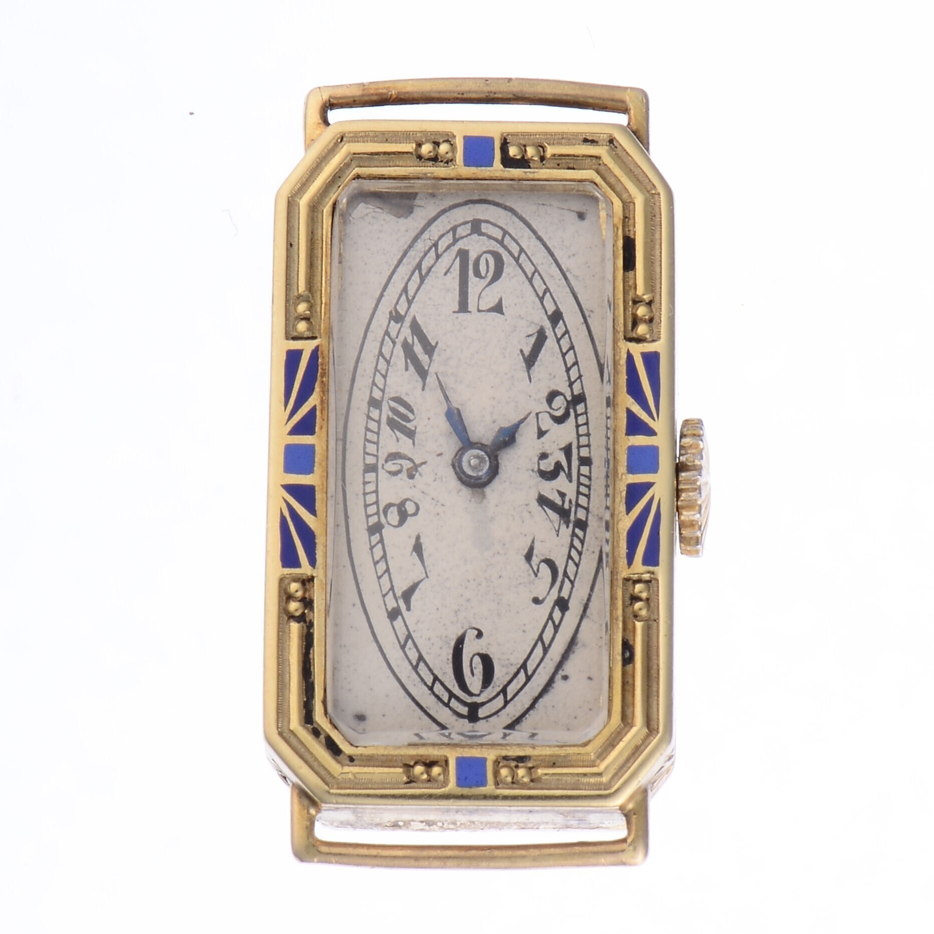 Patek Philippe Art Deco Gold and Enamel Ladies Patek Philippe Wristwatch