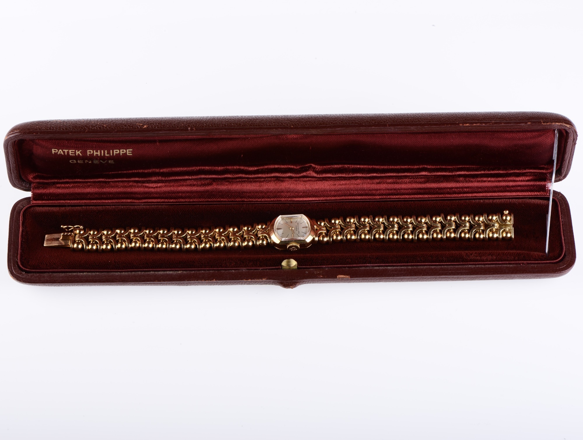 Patek Philippe Ref. 3100 18K Gold Ladies Retro Style Wristwatch With Box