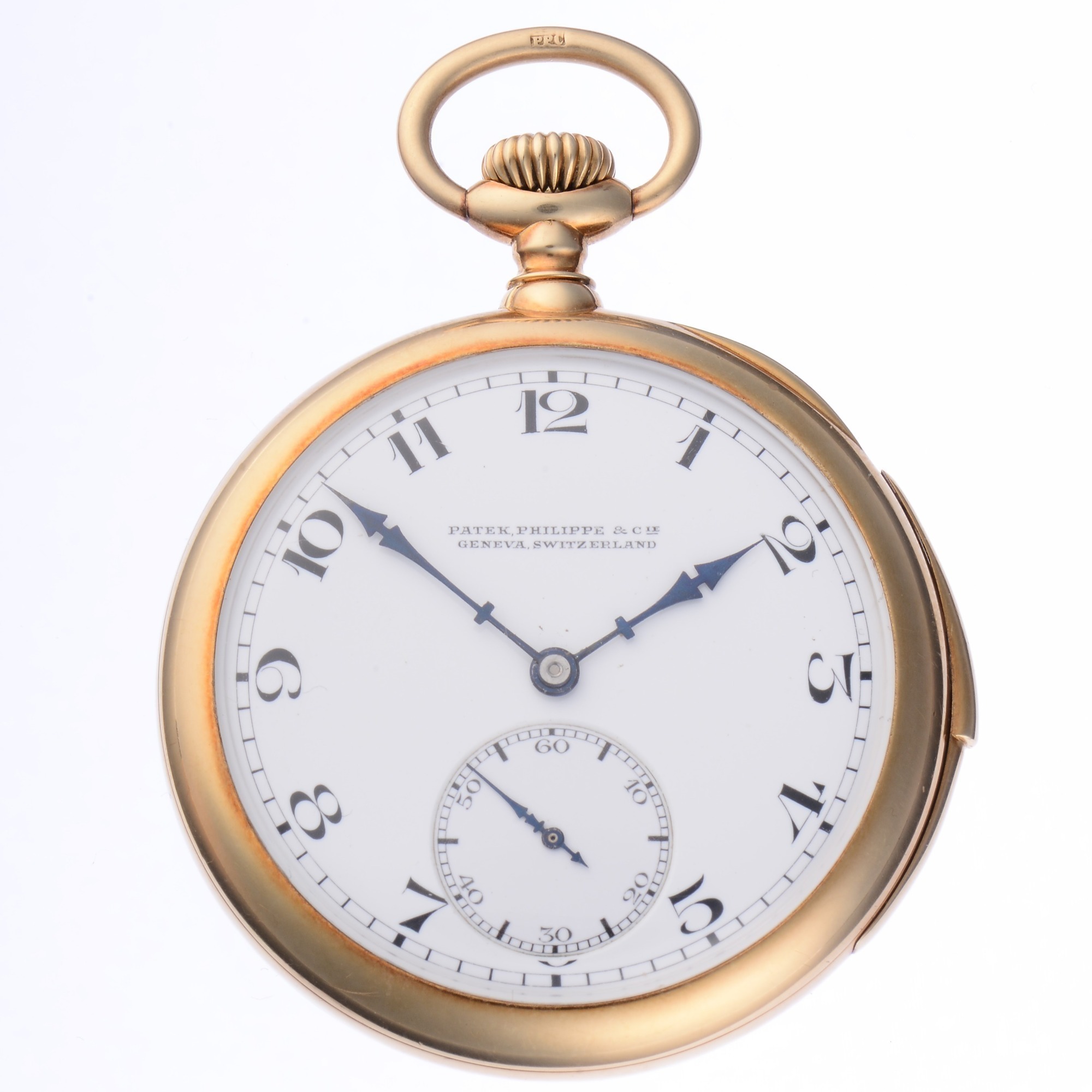 Patek Philippe Minute Repeater 18K Gold Pocket Watch Retailed by Spaulding and Company