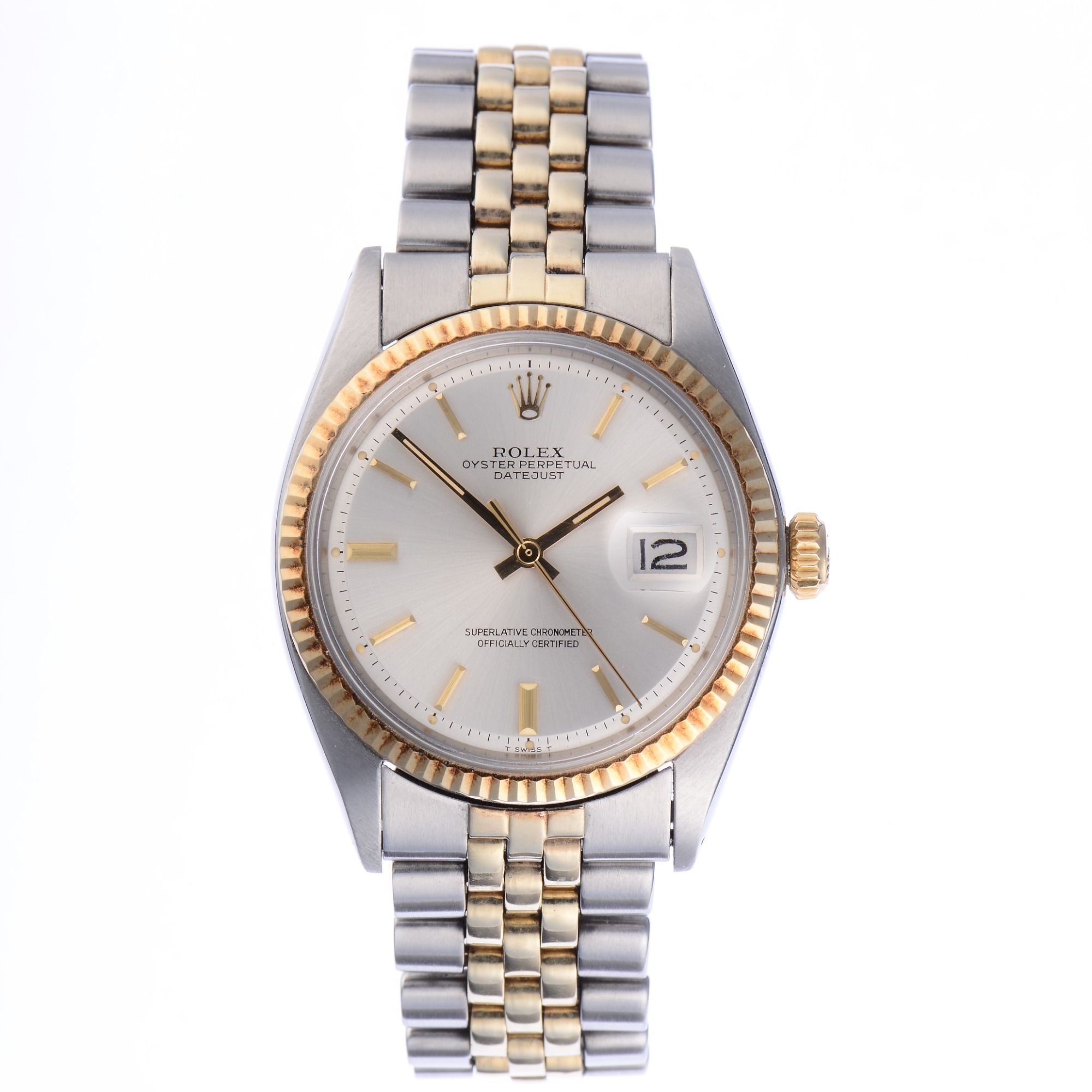 Rolex Ref. 1601 Datejust 14K Gold and Steel Wristwatch