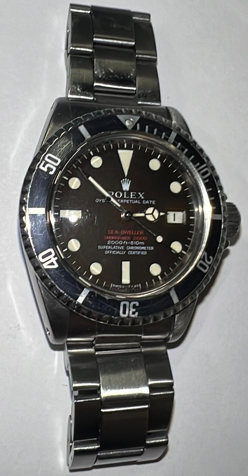 ROLEX DOUBLE RED SEA-DWELLER REF. 1665 WRISTWATCH CIRCA 1968