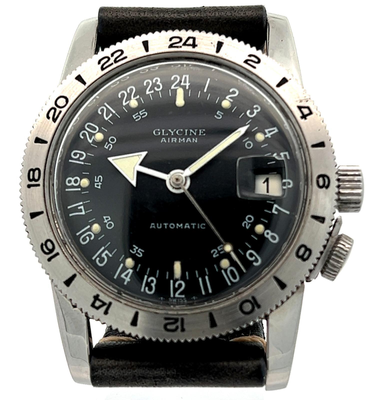 GLYCINE AIRMAN AUTOMATIC WRISTWATCH, CIRCA 1967