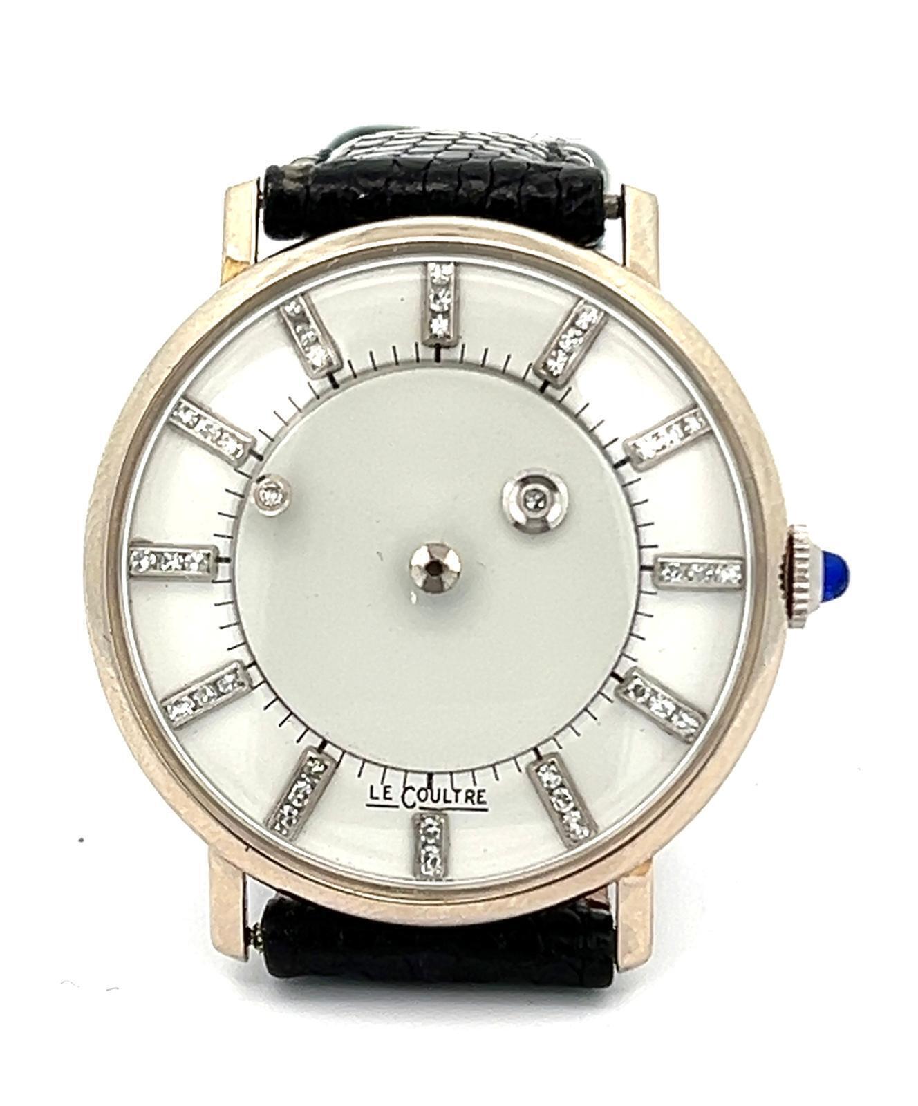 VACHERON AND CONSTANTIN - LE COULTRE GALAXY MYSTERY DIAL WRISTWATCH, CIRCA 1950’S