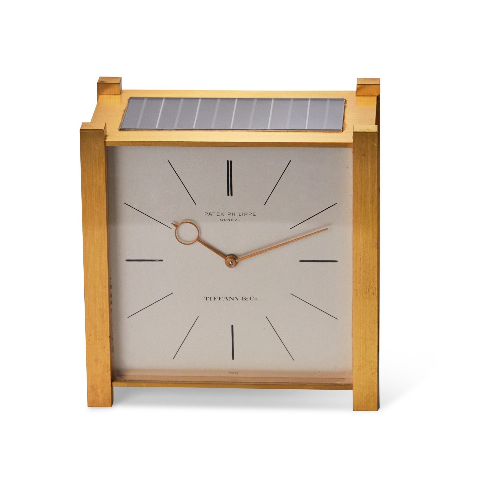Patek Philippe Solar Desk Clock Retailed by Tiffany & Co., Circa 1968