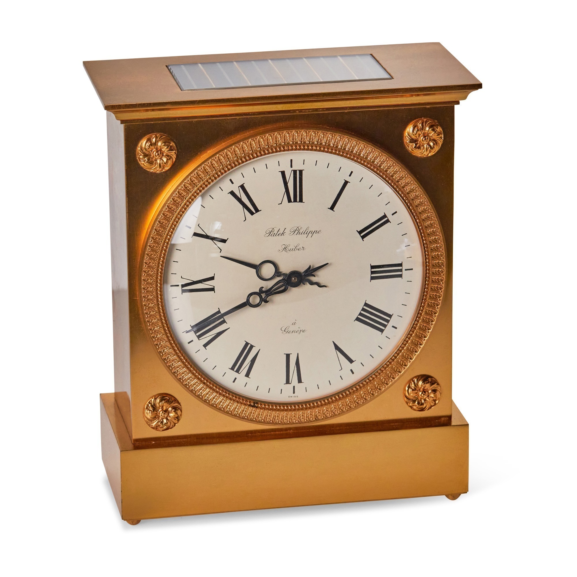 Patek Philippe Charles X Solar Desk Clock Ref. 811 Retailed by Huber, Circa 1965